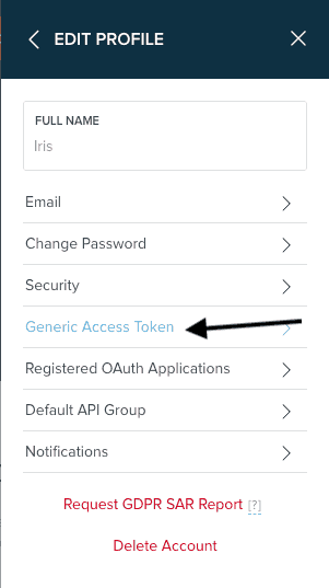 Bitly Edit Profile Generic Access Token