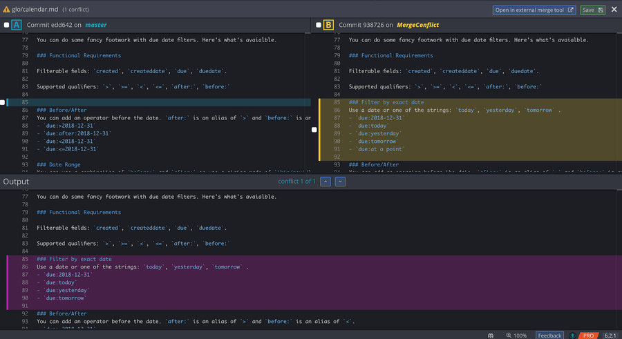 GitKraken Merge