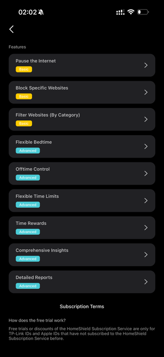 TP-Link Deco app subscription pricing